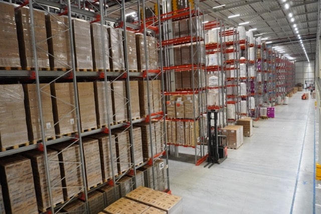 Droge opslag en warehousing